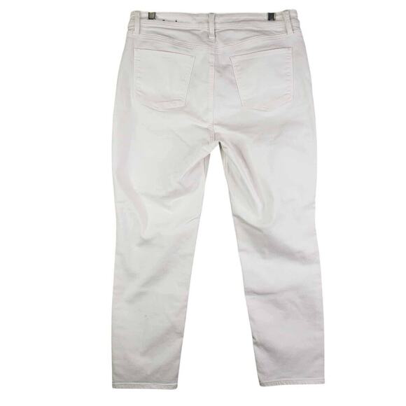 Talbots Jeans Flawless Five-Pocket Slim Ankle White Size 12p Petite - Picture 3 of 10